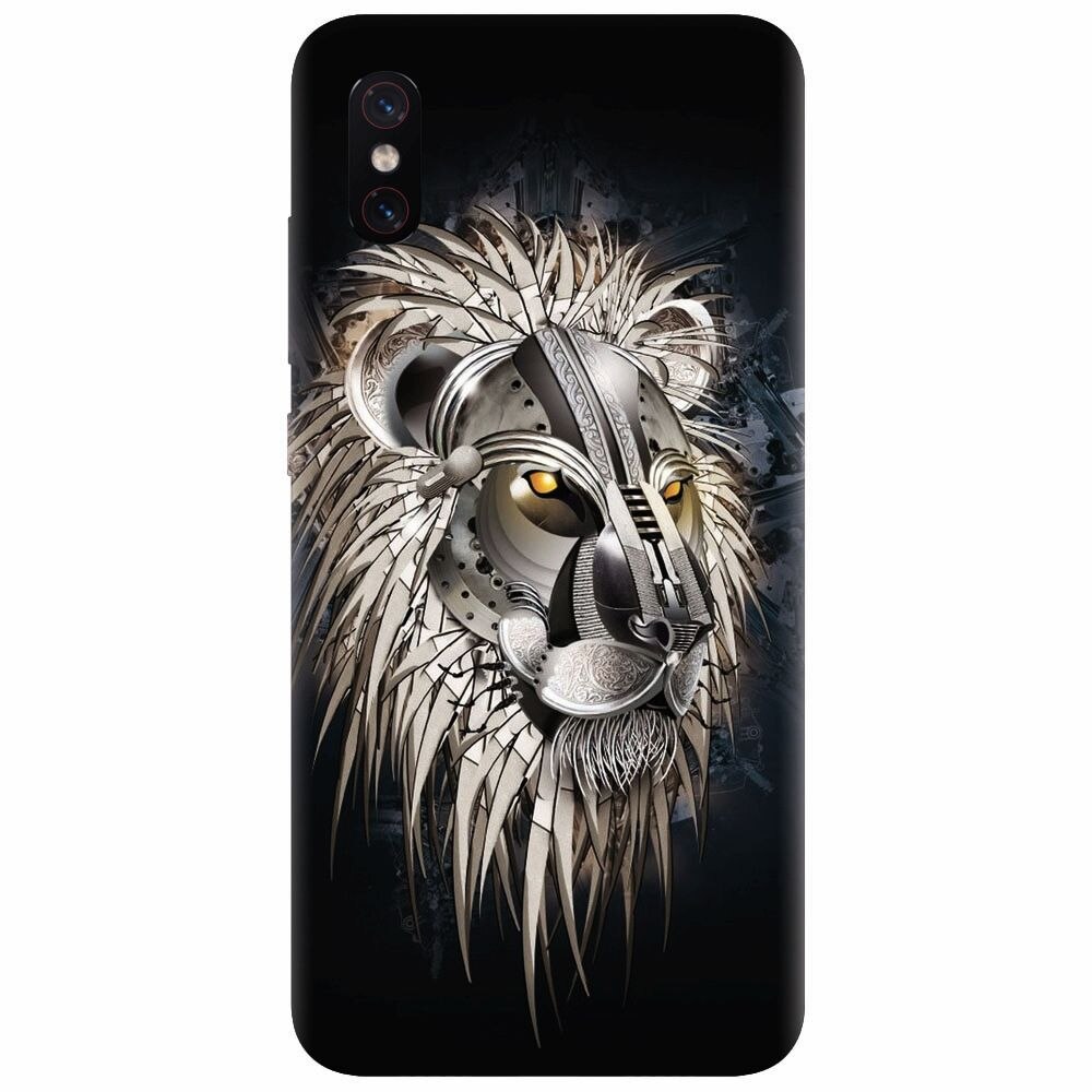 Husa silicon pentru Xiaomi Mi 8 Pro, Abstract Lion 001