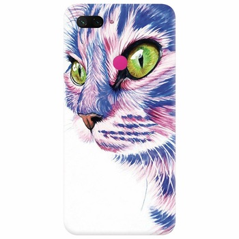Husa silicon pentru Xiaomi Mi 8 Lite, Colorfull Cat Husa silicon pentru Xiaomi Mi 8 Lite, Colorfull Cat