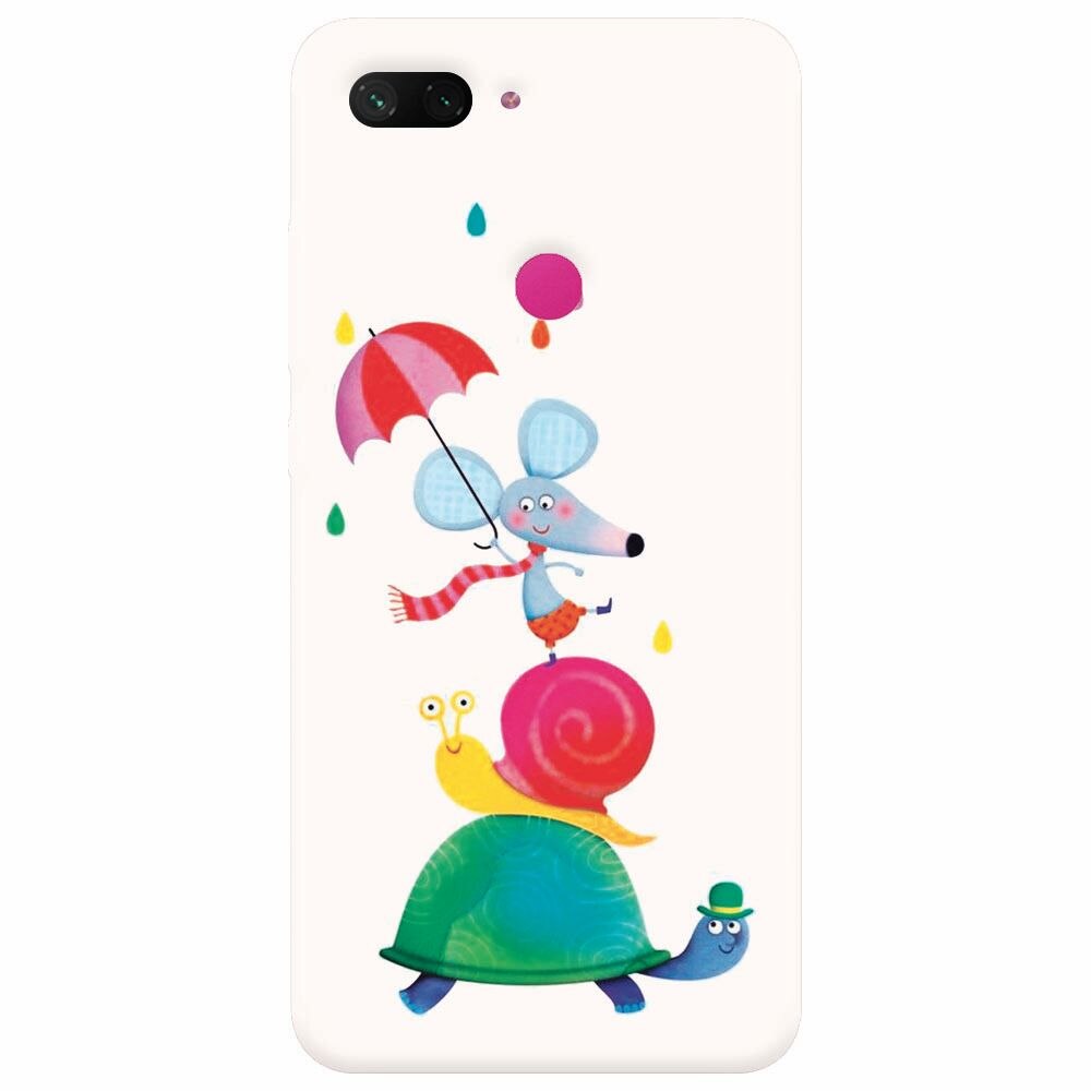 Husa silicon pentru Xiaomi Mi 8 Lite, Happy Animals