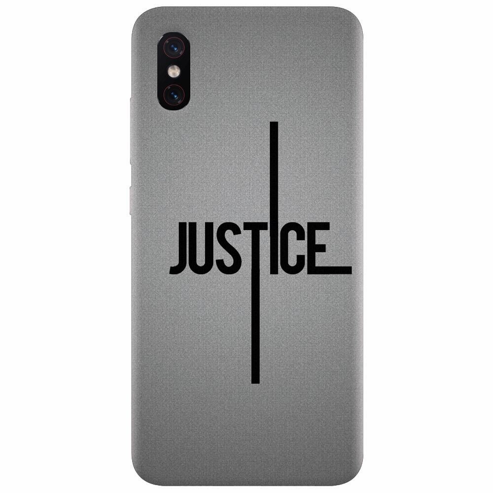 Husa silicon pentru Xiaomi Mi 8 Pro, Amir Justice Minimalistic Nubheebuccus Text