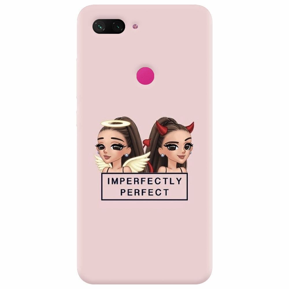 Husa silicon pentru Xiaomi Mi 8 Lite, Imperfectly Perfect Pink