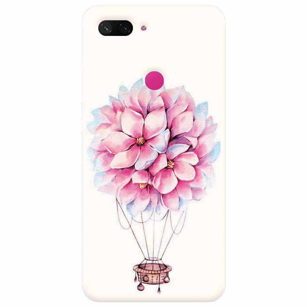 Husa silicon pentru Xiaomi Mi 8 Lite, Flower Baloon