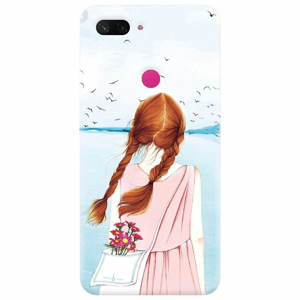Husa silicon pentru Xiaomi Mi 8 Lite, Girl And Birds
