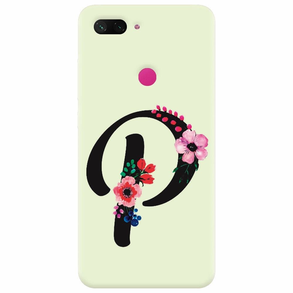 Husa silicon pentru Xiaomi Mi 8 Lite, Litera P