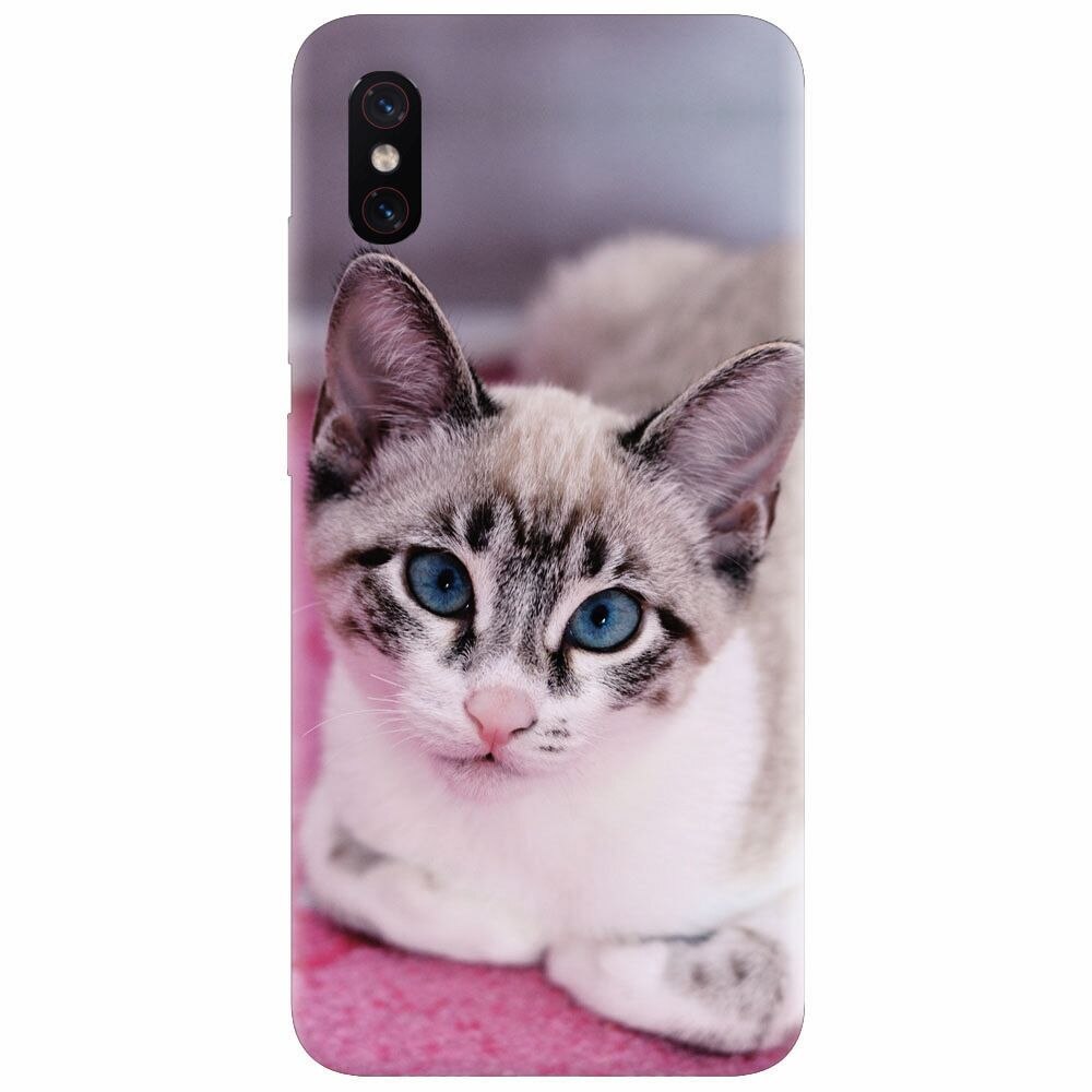 Husa silicon pentru Xiaomi Mi 8 Pro, Siamese Kitty