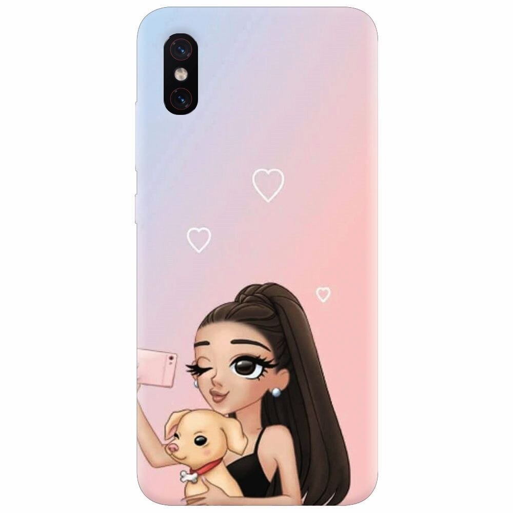 Husa silicon pentru Xiaomi Mi 8 Pro, Selfie With Sweet Dog