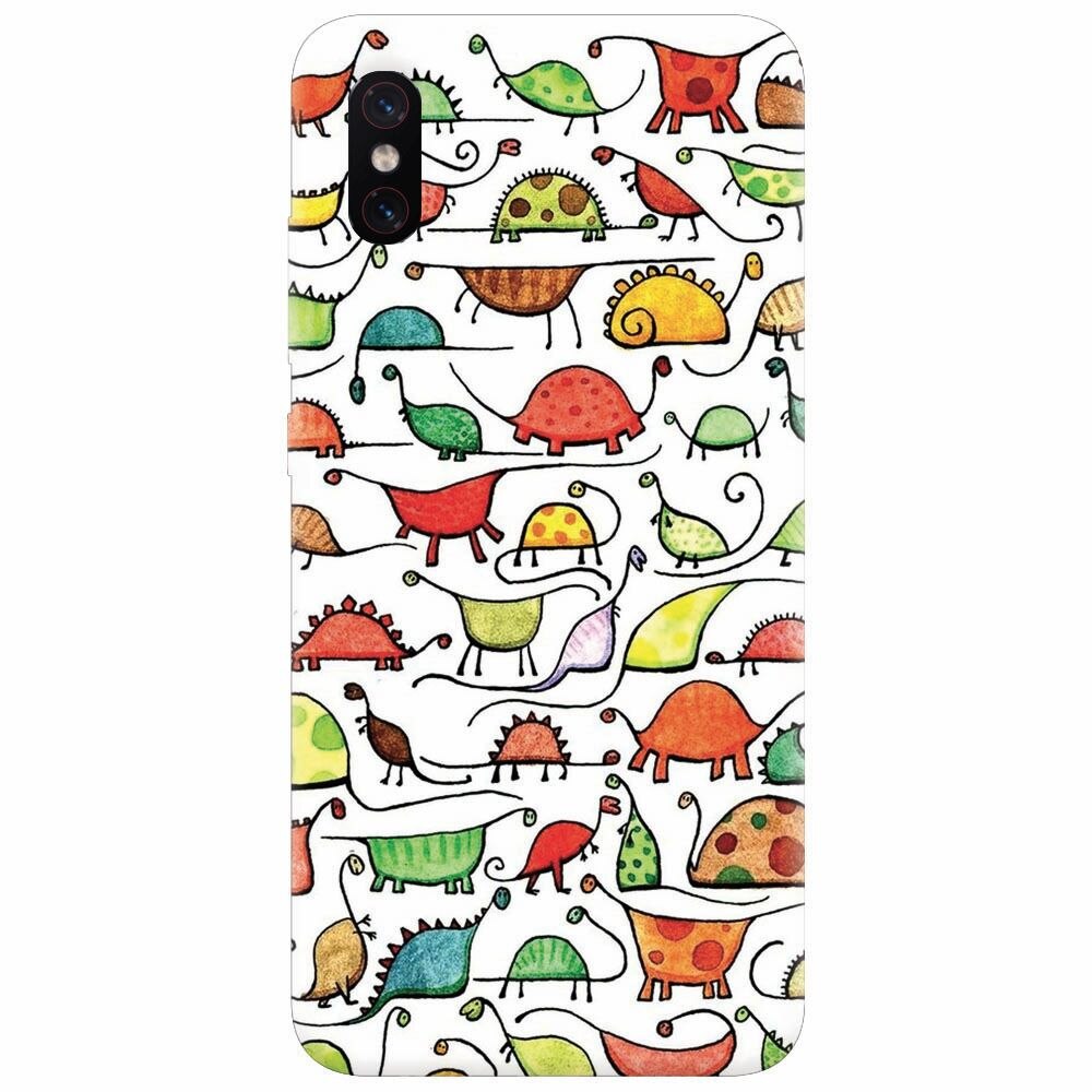 Husa silicon pentru Xiaomi Mi 8 Pro, Dino