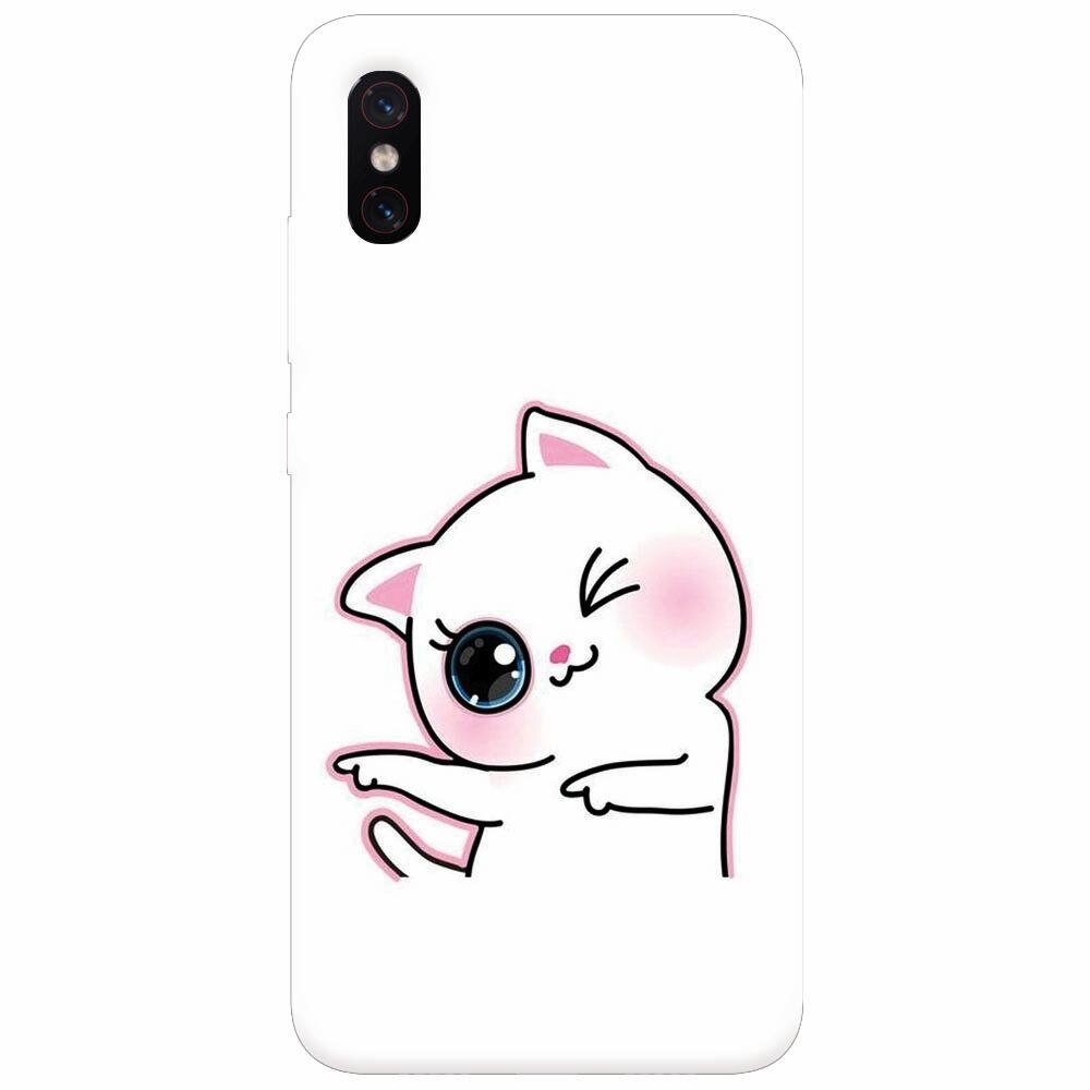 Husa silicon pentru Xiaomi Mi 8 Pro, Cute Kitty
