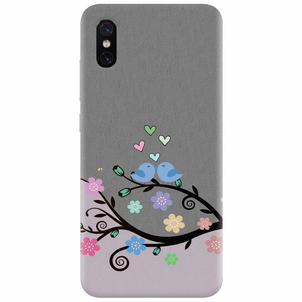 Husa silicon pentru Xiaomi Mi 8 Pro, Bird Love