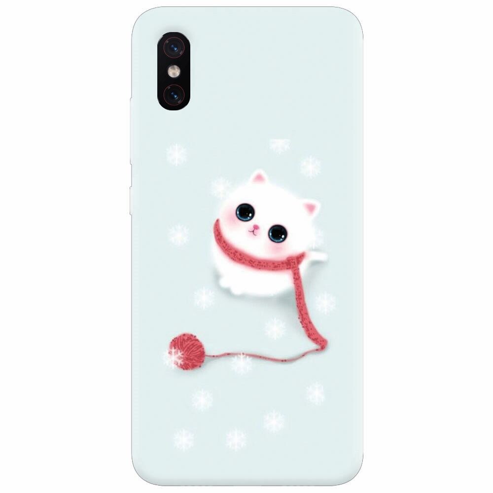 Husa silicon pentru Xiaomi Mi 8 Pro, Cute Cat