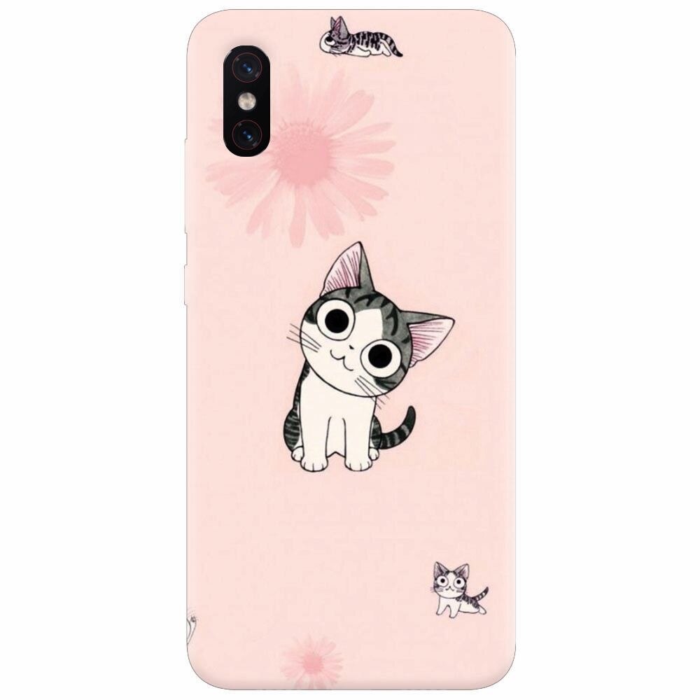 Husa silicon pentru Xiaomi Mi 8 Pro, Cute Cat 101