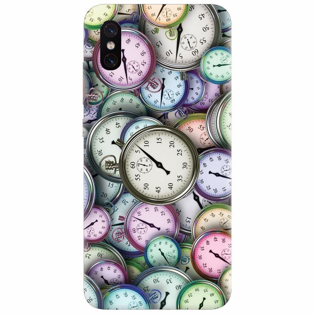 Husa silicon pentru Xiaomi Mi 8 Pro, Clocks