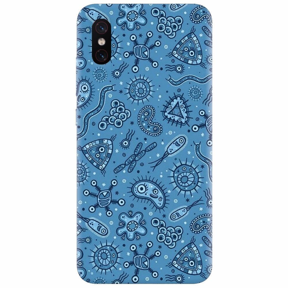 Husa silicon pentru Xiaomi Mi 8 Pro, Bacteria