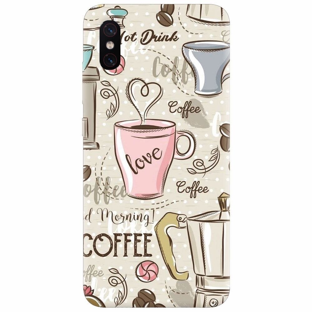 Husa silicon pentru Xiaomi Mi 8 Pro, Coffe And Donuts