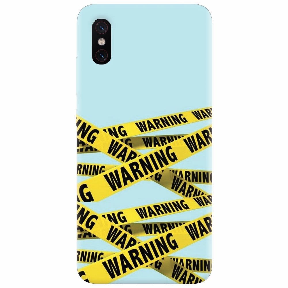 Husa silicon pentru Xiaomi Mi 8 Pro, Warning