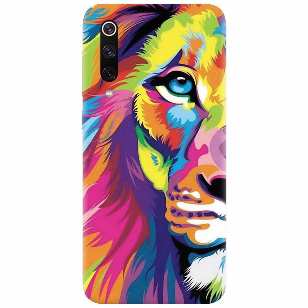 Husa silicon pentru Xiaomi Mi 9, Colorfull Lion 002