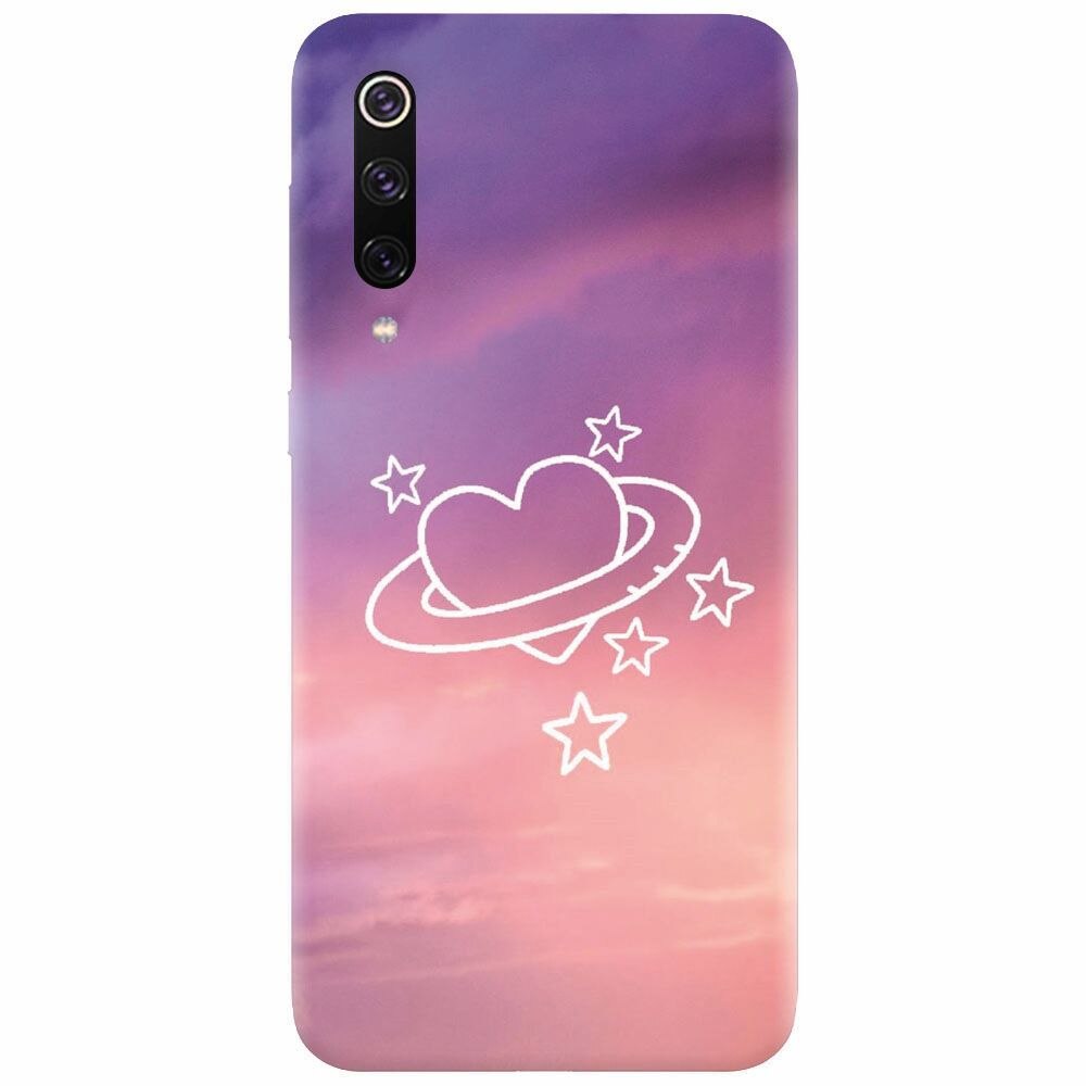 Husa silicon pentru Xiaomi Mi 9, Galaxy Heart
