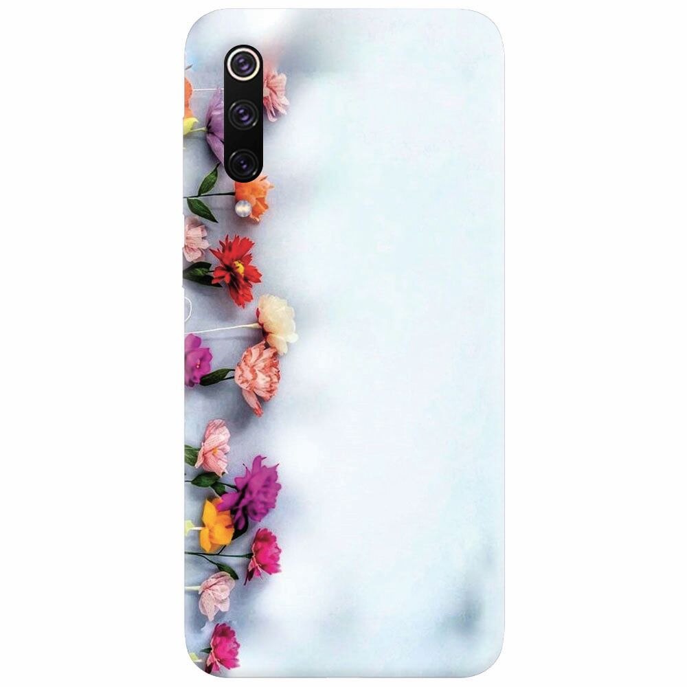 Husa silicon pentru Xiaomi Mi 9, Flowers