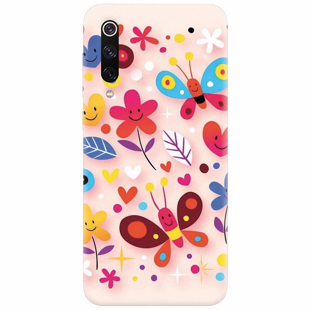 Husa silicon pentru Xiaomi Mi 9, Butterfly 102