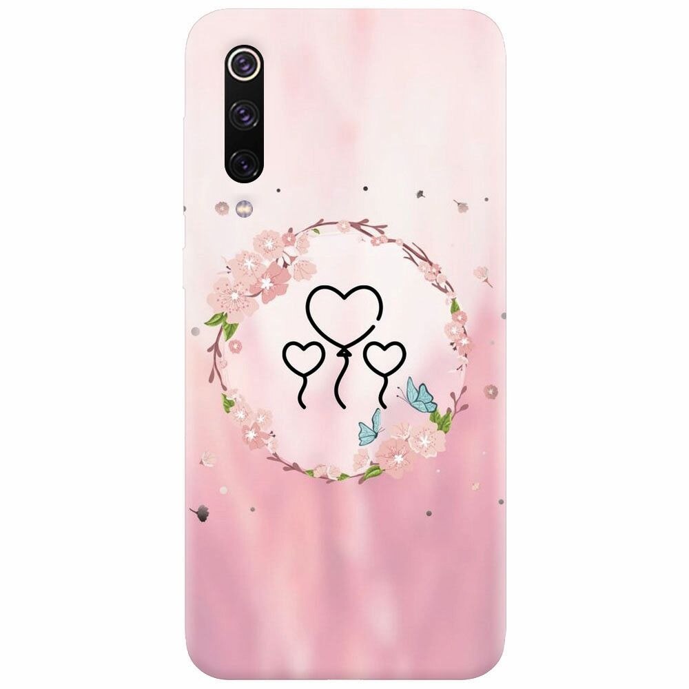 Husa silicon pentru Xiaomi Mi 9, Heart Baloons
