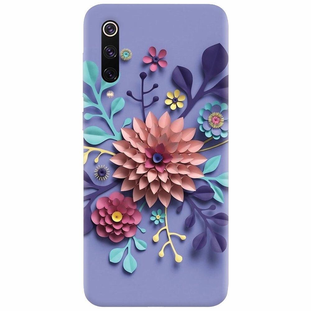 Husa silicon pentru Xiaomi Mi 9, Flower Artwork