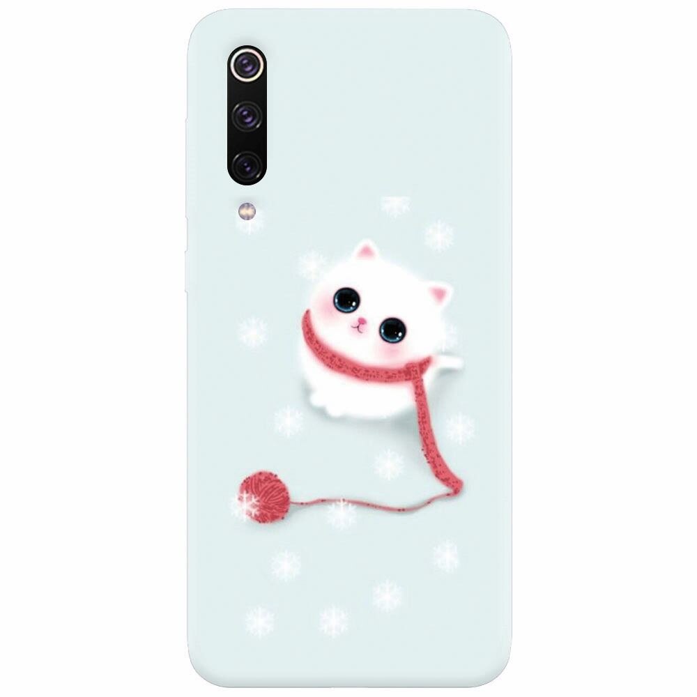 Husa silicon pentru Xiaomi Mi 9, Cute Cat