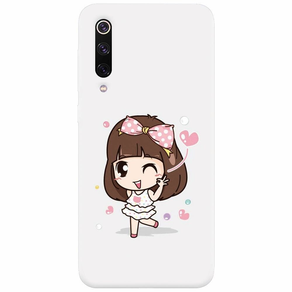 Husa silicon pentru Xiaomi Mi 9, Happy Girl