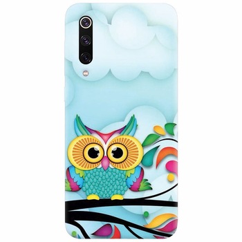 Husa silicon pentru Xiaomi Mi 9, Owl 102 Husa silicon pentru Xiaomi Mi 9, Owl 102