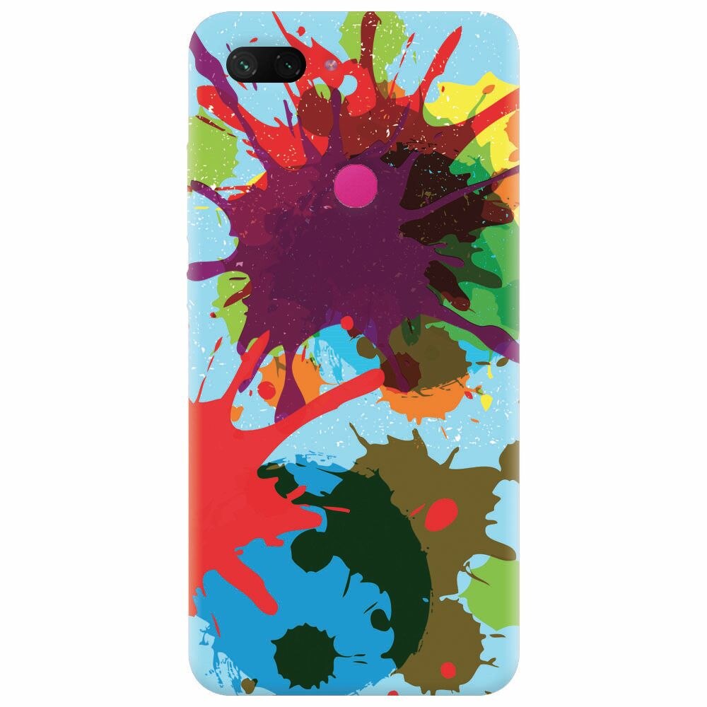 Husa silicon pentru Xiaomi Mi 8 Lite, Holi Splash