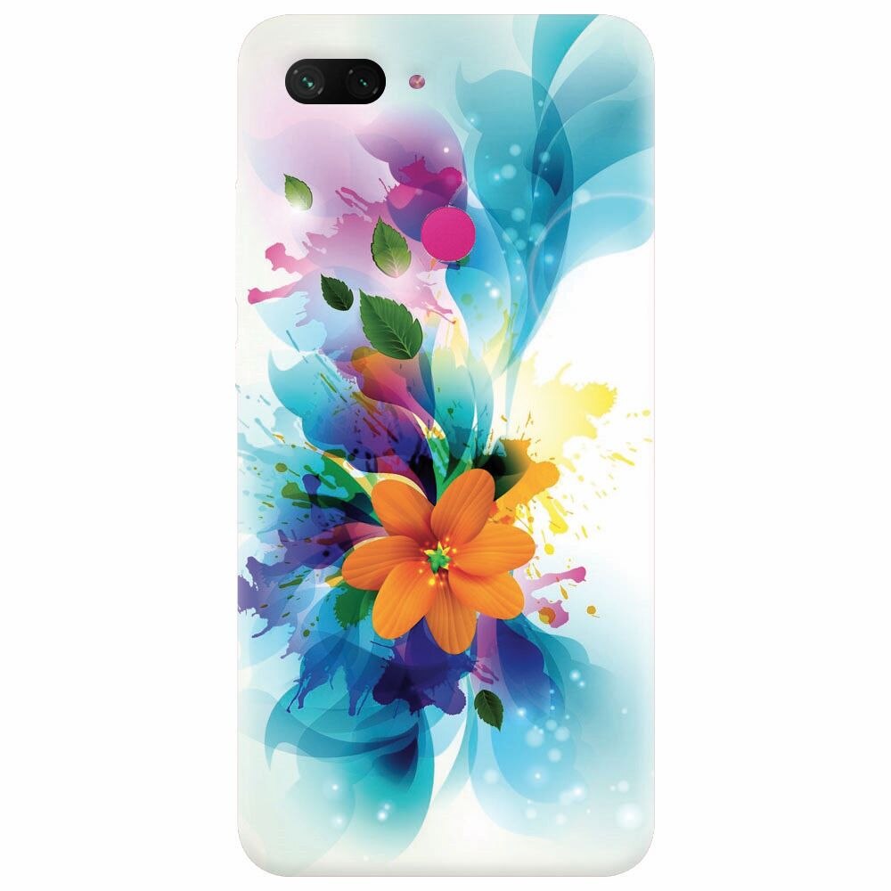 Husa silicon pentru Xiaomi Mi 8 Lite, Flower 011