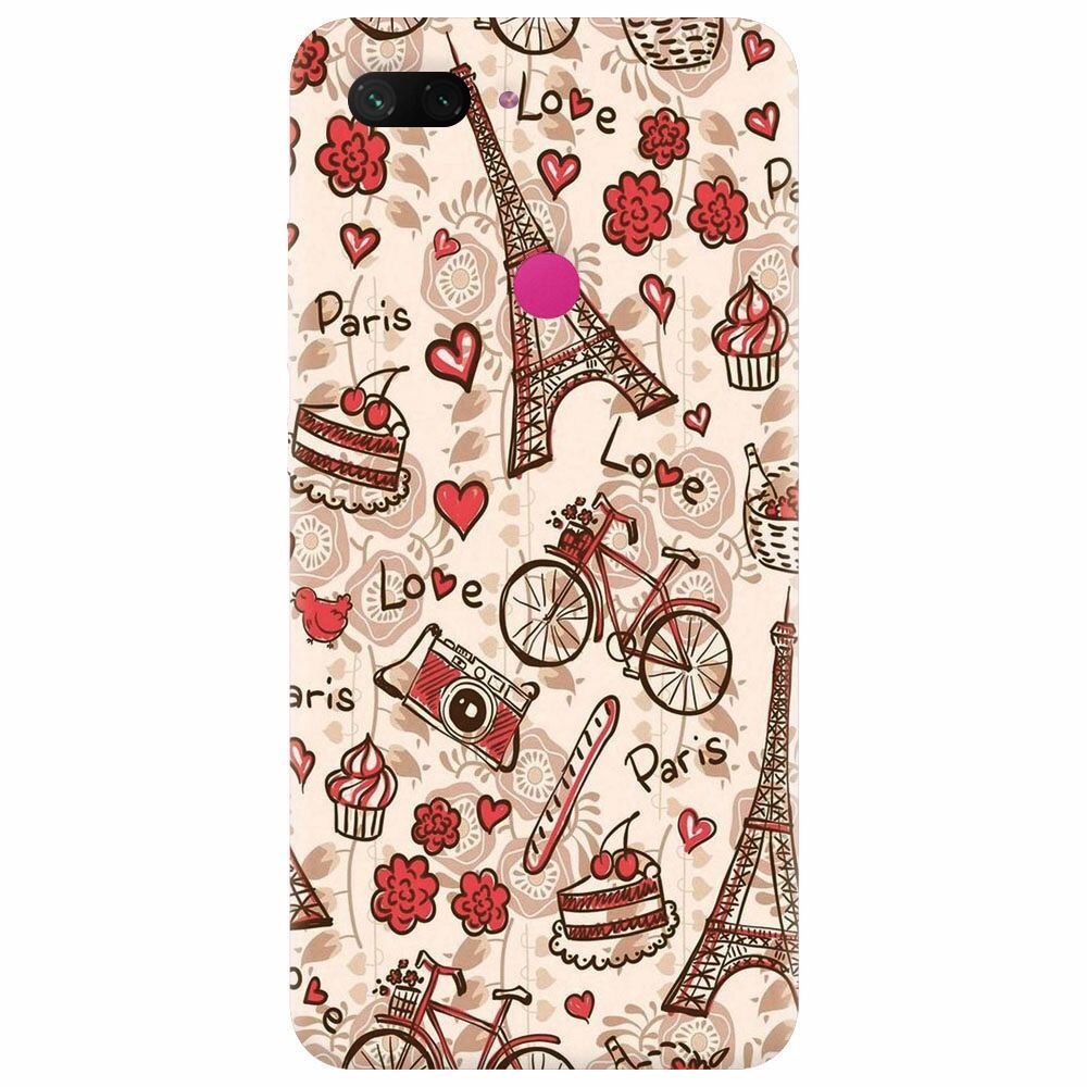 Husa silicon pentru Xiaomi Mi 8 Lite, Paris Love
