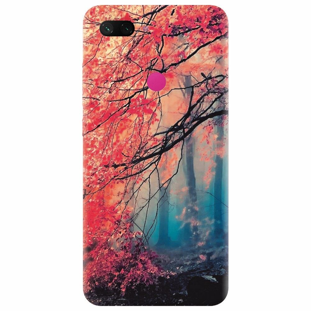 Husa silicon pentru Xiaomi Mi 8 Lite, Morning Fog Inest Nature