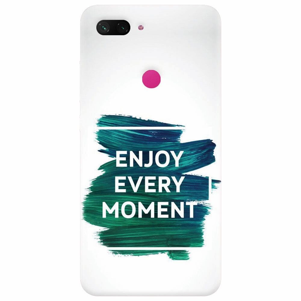 Husa silicon pentru Xiaomi Mi 8 Lite, Enjoy Every Moment Motivational