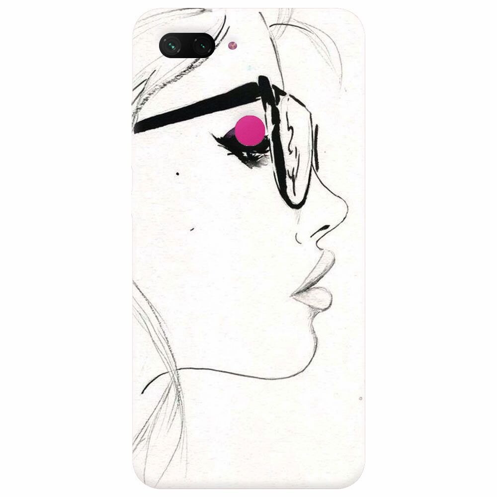 Husa silicon pentru Xiaomi Mi 8 Lite, Girl Face
