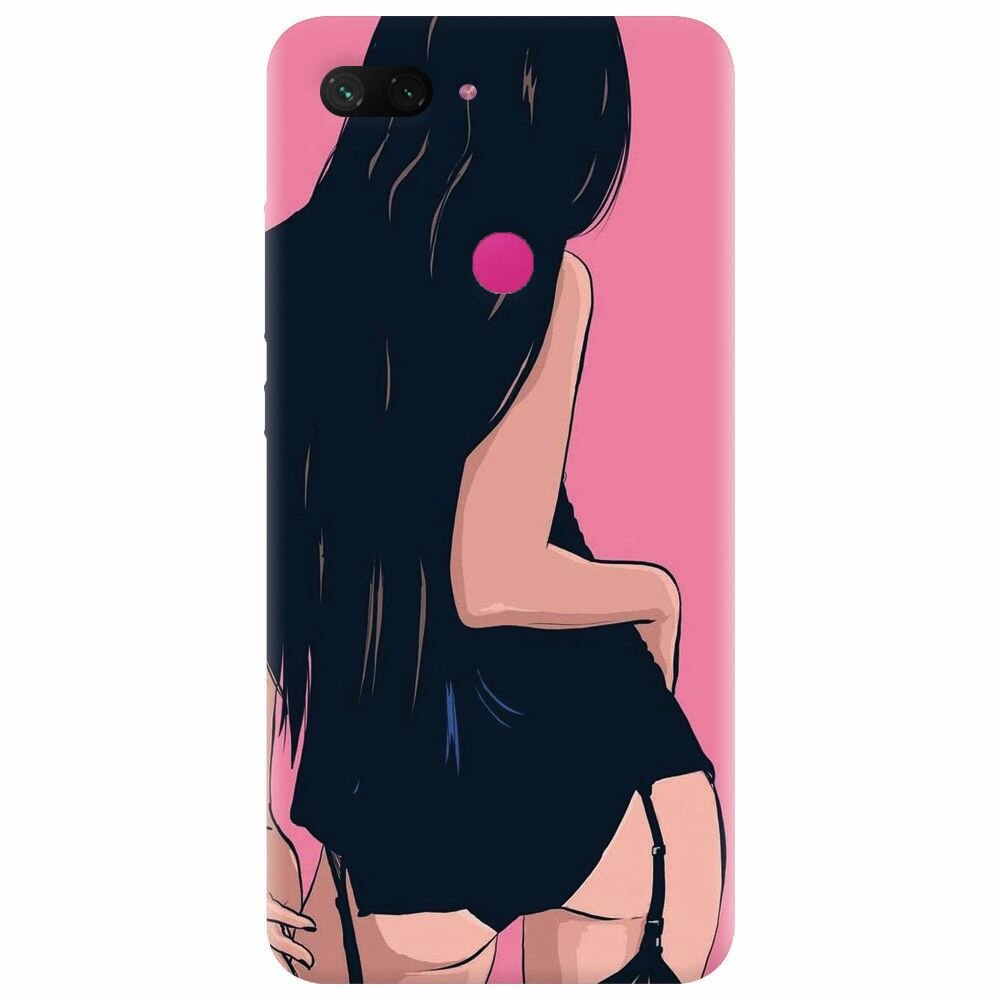 Husa silicon pentru Xiaomi Mi 8 Lite, Girl With Long Hair