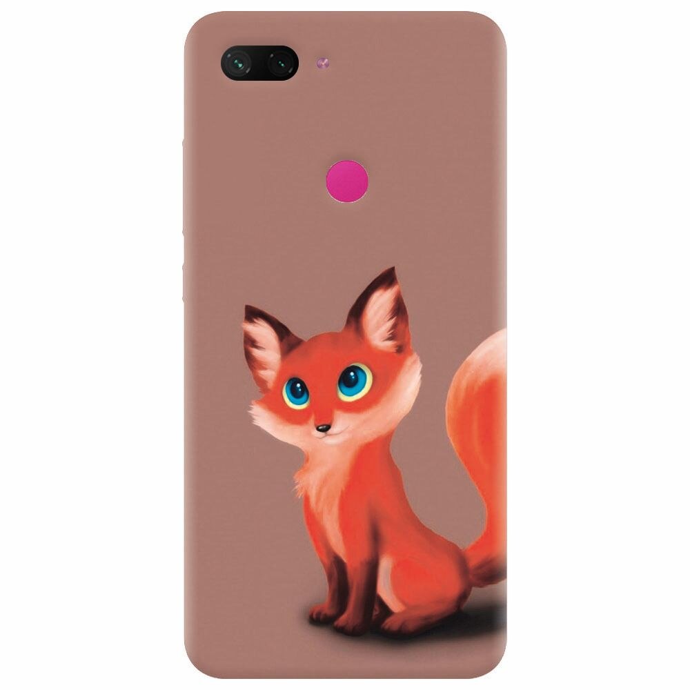 Husa silicon pentru Xiaomi Mi 8 Lite, Fox Cartoon Animal And