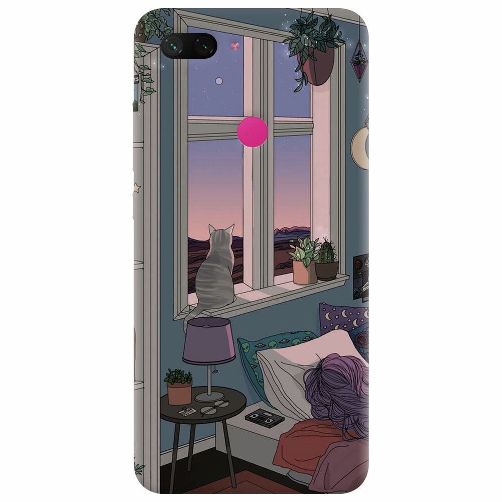 Husa silicon pentru Xiaomi Mi 8 Lite, Girl Room