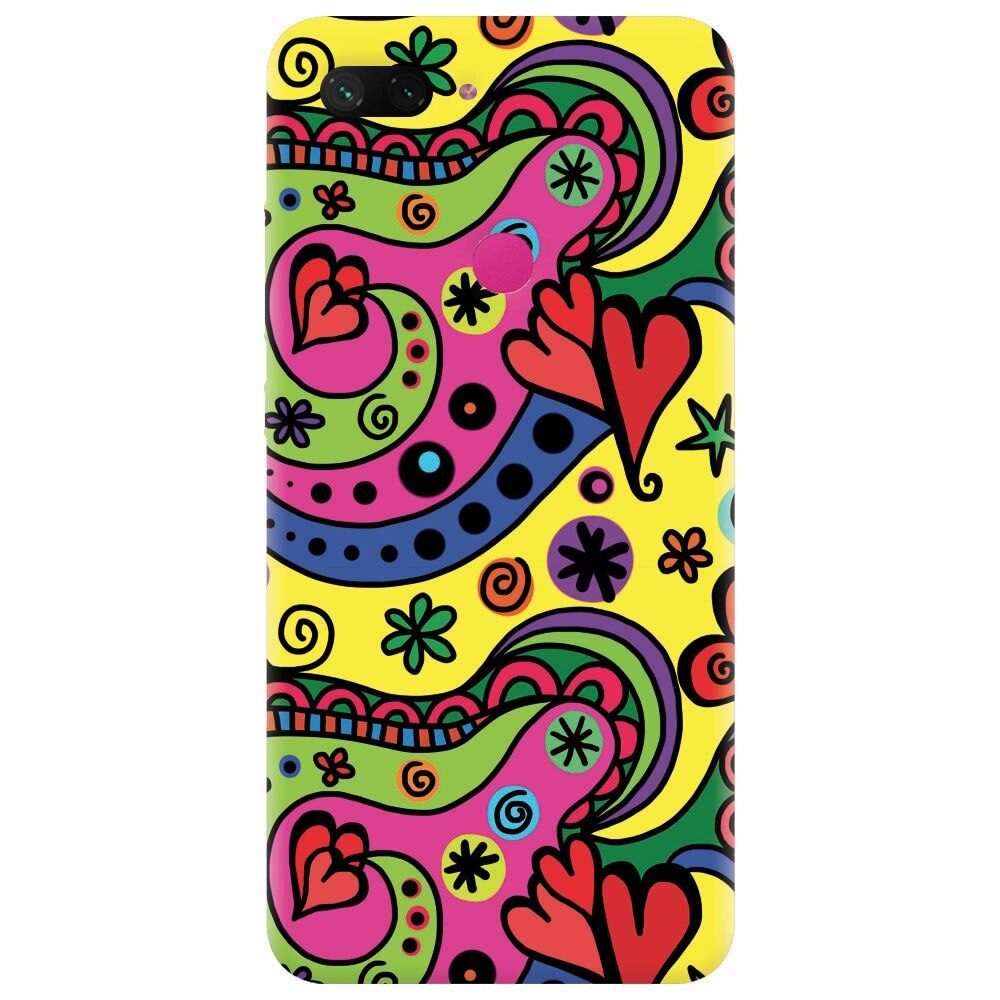 Husa silicon pentru Xiaomi Mi 8 Lite, Heart Color