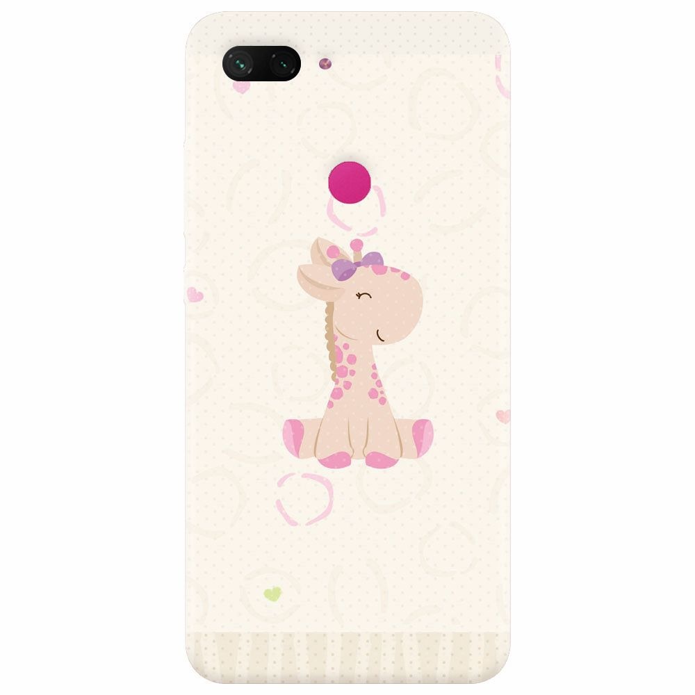 Husa silicon pentru Xiaomi Mi 8 Lite, Giraffe Cute