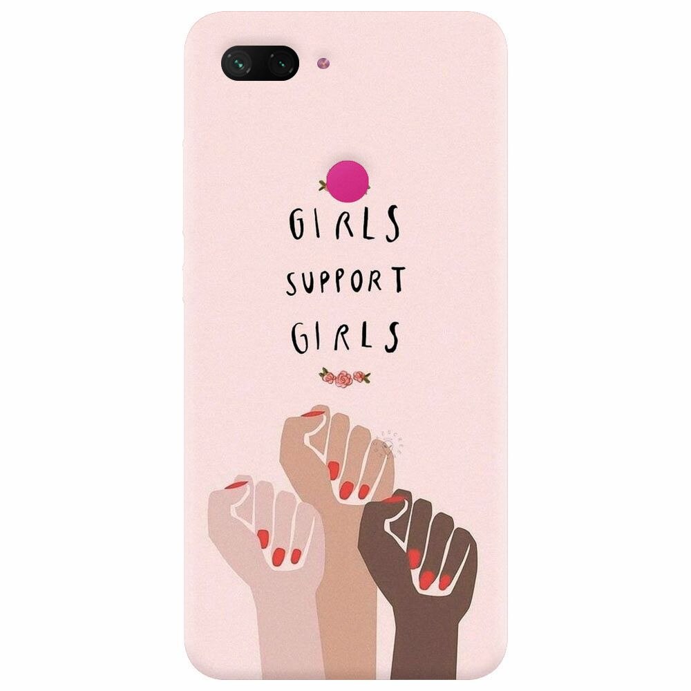 Husa silicon pentru Xiaomi Mi 8 Lite, Girls Supportgirls