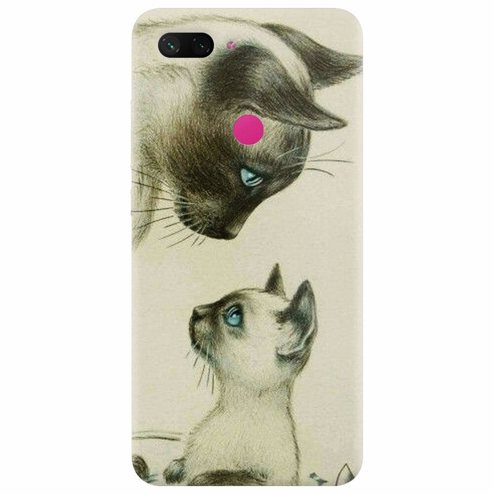 Husa silicon pentru Xiaomi Mi 8 Lite, Little Cat