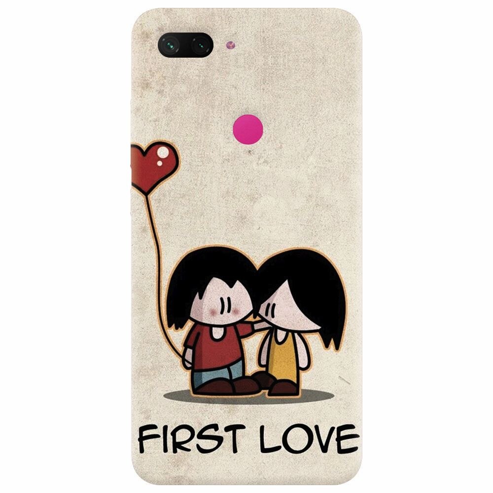 Husa silicon pentru Xiaomi Mi 8 Lite, First Love Great Lock Screen