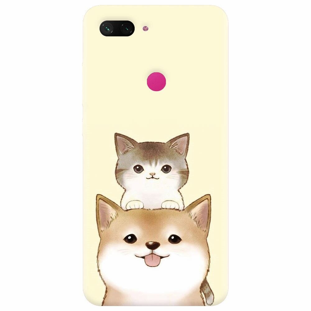 Husa silicon pentru Xiaomi Mi 8 Lite, Two Cat