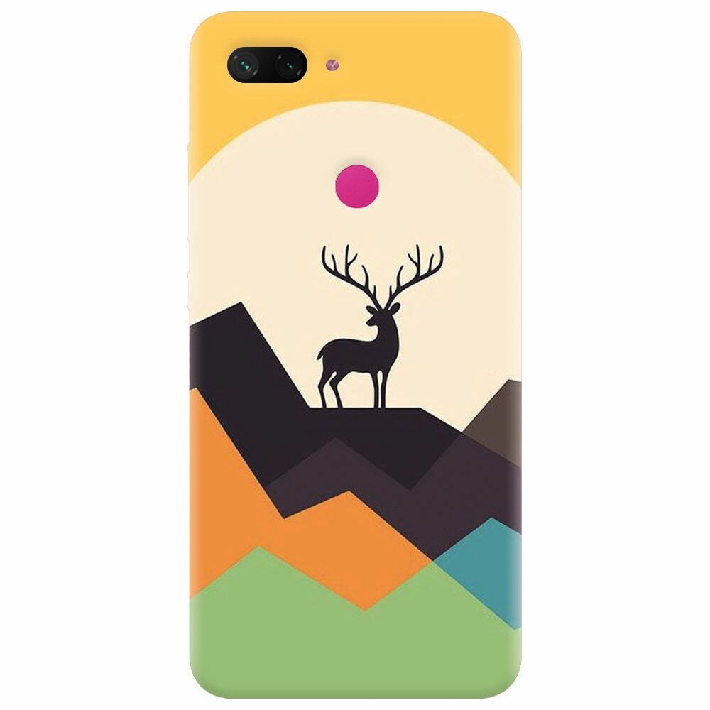 Husa silicon pentru Xiaomi Mi 8 Lite, Abstract Deer