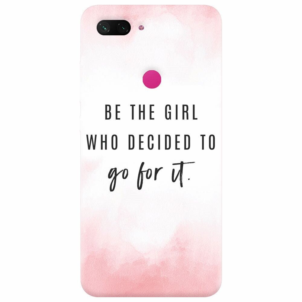 Husa silicon pentru Xiaomi Mi 8 Lite, Quotes Pink