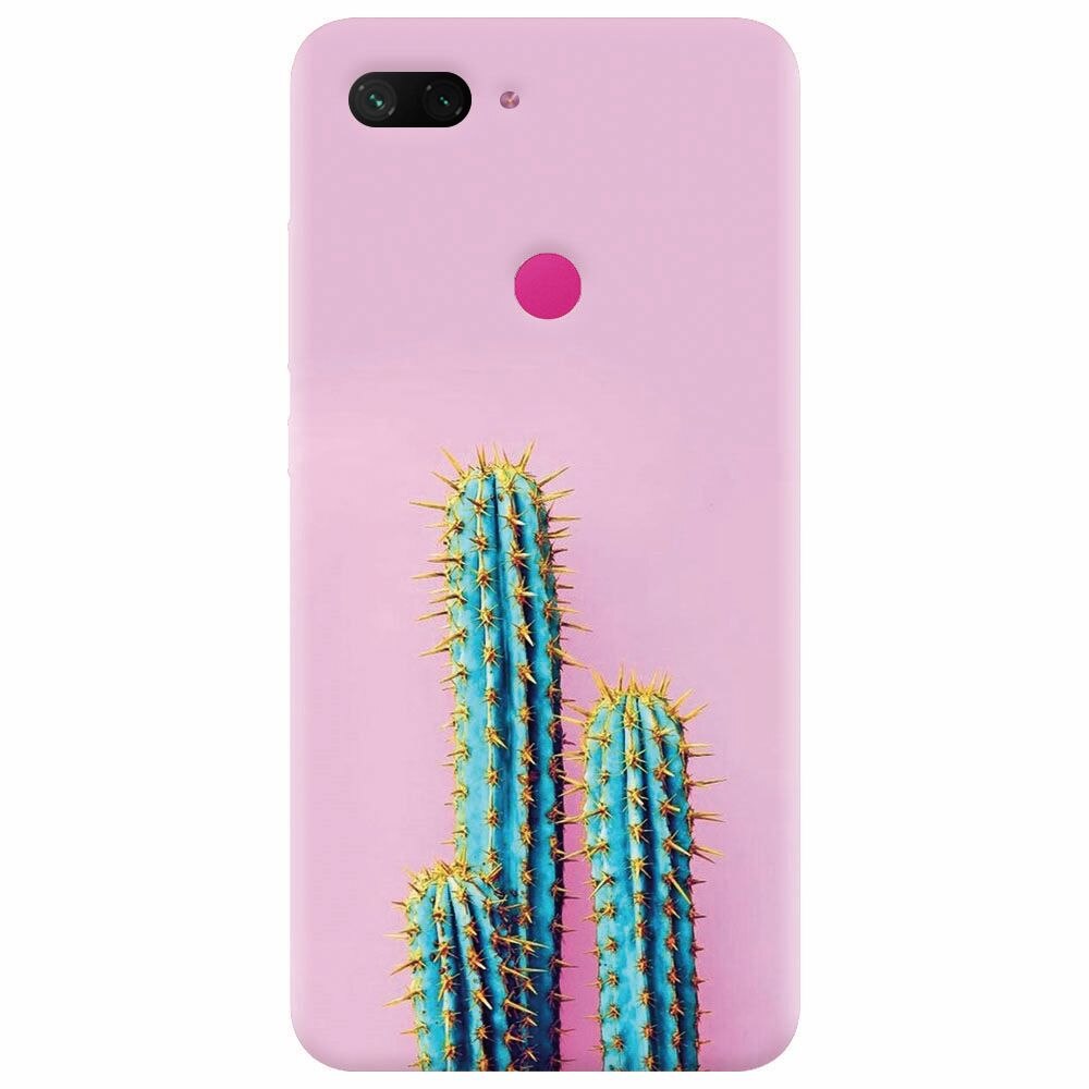 Husa silicon pentru Xiaomi Mi 8 Lite, Cactus 102