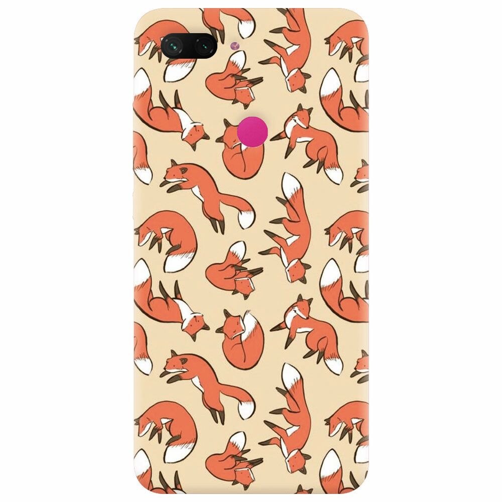 Husa silicon pentru Xiaomi Mi 8 Lite, Red Foxes