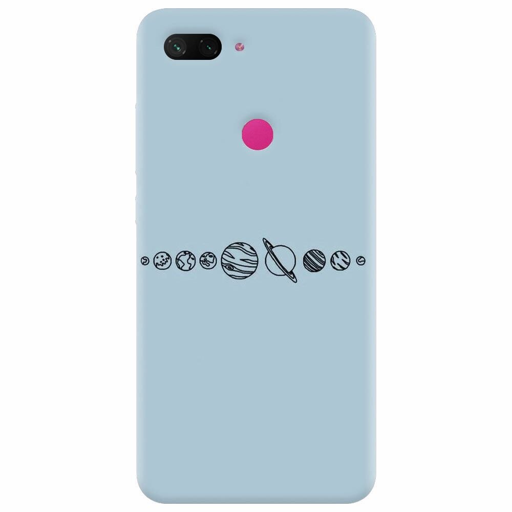 Husa silicon pentru Xiaomi Mi 8 Lite, Planets