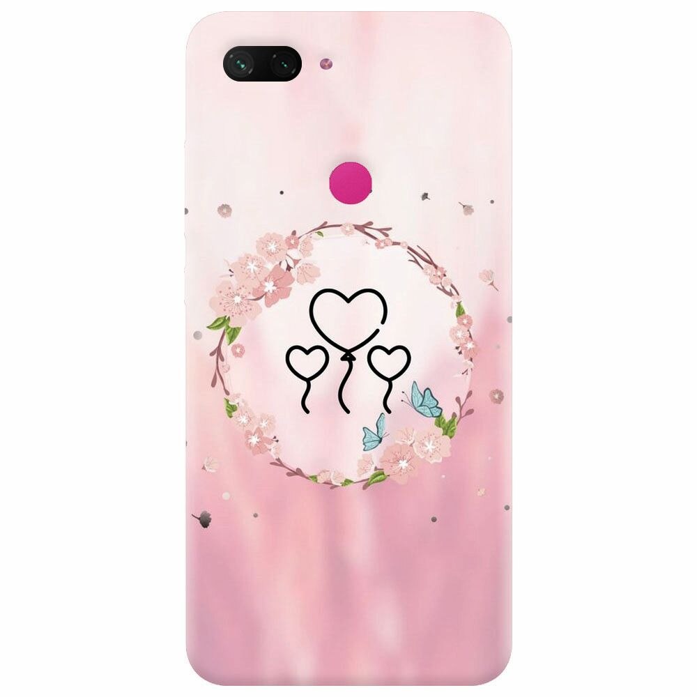 Husa silicon pentru Xiaomi Mi 8 Lite, Heart Baloons