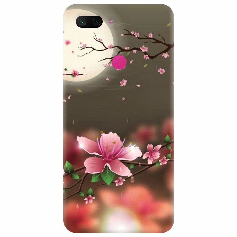 Husa silicon pentru Xiaomi Mi 8 Lite, Flowers 101